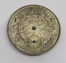 Vintage Stratford Langendorf 6J Mechanical Pocket Watch Movement For Repair