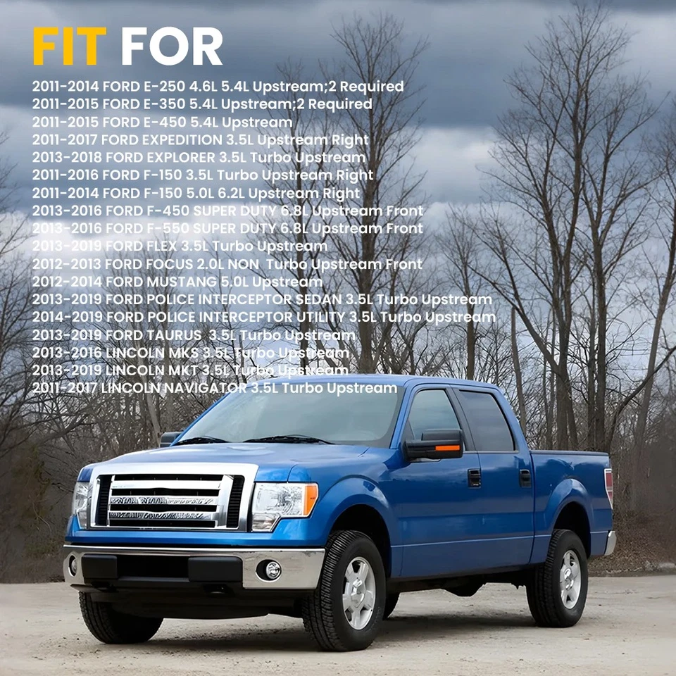 2X Sensor de oxígeno aguas arriba DY-1185 8F9Z-9F472-H para Lincoln MKT Navigator Foto 2 de 4