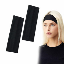 Fabric Headband Soft Stretchy Wide Kylie Hairband Women Mens Plain Hair Bandeau