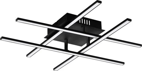 Eglo Led Deckenleuchte Lasana 3 Schwarz 50 X 50 Cm Warmweiß Deckenlampen &-image
