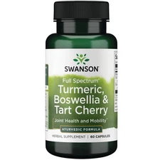 Swanson Turmeric, Boswellia and Tart Cherry 60 Capsules