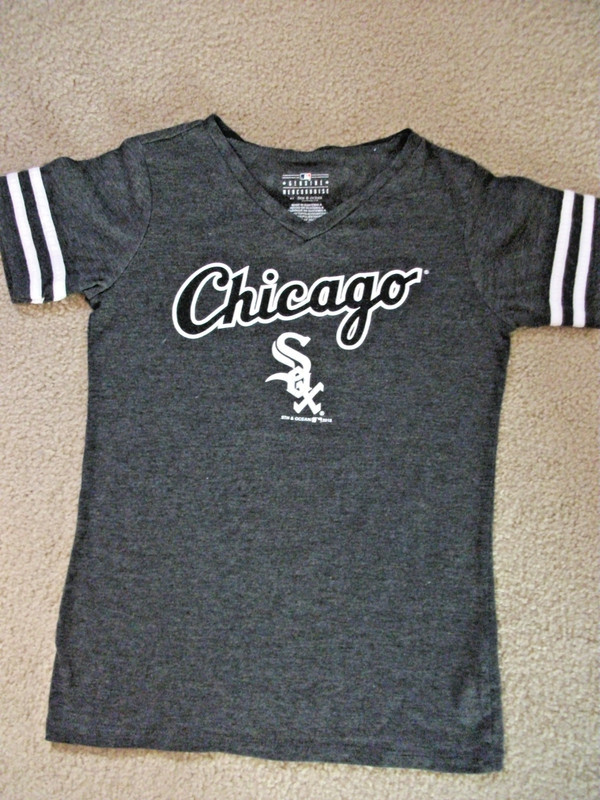 Chicago White Sox Baseball T Shirt Girls M (7/8) Genuine Merchandise EUC