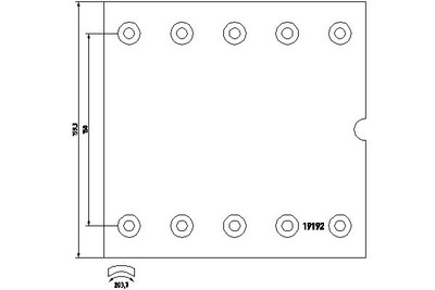 Textar 1919201 Brake Lining Kit, Drum Brake