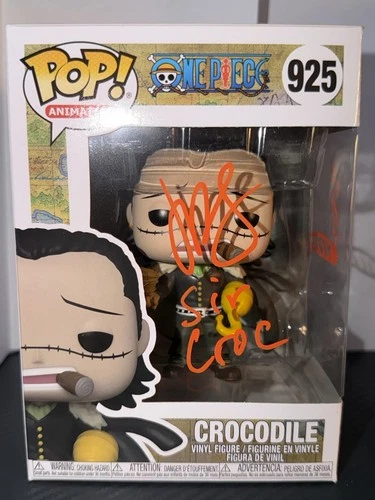 Funko Pop One Piece Crocodile #925 John Swayze Signed Inscription Sketch OCC COA