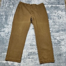 Polo Ralph Lauren Prospect Pants Mens Size 38x32 Brown Cotton Chino Trousers
