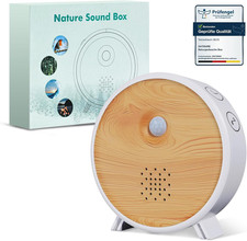 Satisure Naturgeräusche Box Mit Bewegungsmelder, Wandhalterung Timer, Vogelgesan