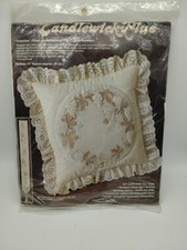 Paragon Candlewick Plus Pillow Embroidery Kit "Grapevine" Finished 14" Square