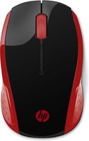 Hp 200 Empress Red 2.4 Ghz Usb Wireless Mouse With Red Led 1000 Dpi Optical Sens