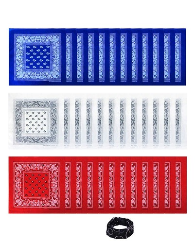 Atlas Fashion 100% Cotton Dominican Republic Flag Bandana In Wholesale