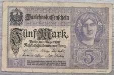 5 Mark 1917 from Germany # V 13140222