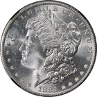 1881-S Morgan Silver Dollar NGC Brilliant Unc Original Bag Fragment Blast White
