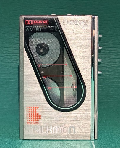 Sony WM-10II Walkman Cassette Player Silver, Limited Testing Power Only As-Is