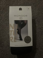 52 Black Mondor 5411 4X Soft Combed Cotton Tights   