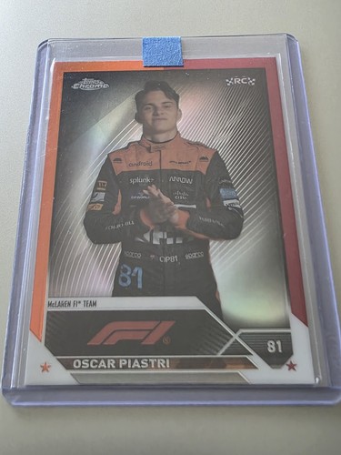 Oscar Piastri [Orange Red Refractor] #40 2023 Topps Chrome Formula 1 card