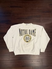 Vintage Notre Dame Fighting Irish Sweatshirt Mens XL Galt Sand Made In USA