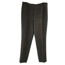Brooks Brothers Wool Blend Trousers Pants Green Grey Flat Front Women's 4