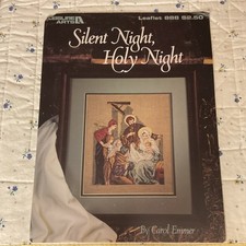 Leisure Arts Silent Night Holy Night Cross Stitch Leaflet 888. Religious Theme.