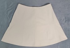 J.CREW White A-Line Short Skirt Polyester Blend Lined Size 6