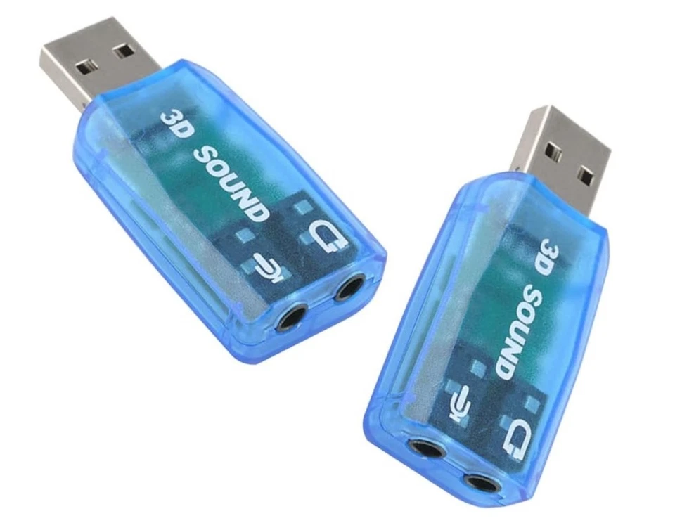 External 5.1 USB Stereo Sound Card USB 2.0 to 3D Audio Sound Card Adapter Virtua - Image 2 of 4