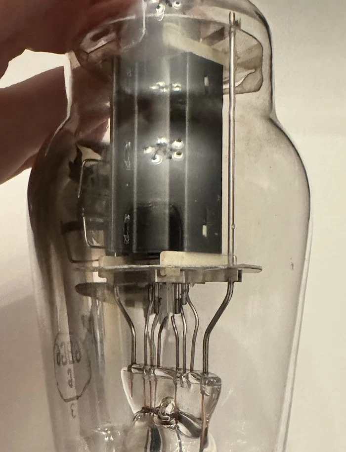 Tubo de audio de alimentación Hytron NOS 6BG6G (6L6 Sub con mod) botella grande varillas dobles D Getter Foto 4 de 4