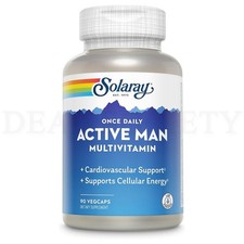 Solaray Once Daily Active Man Multivitamin Supplement 90 VegCaps