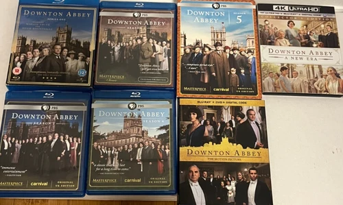 Downton Abbey - Mixed Collection Including Seasons 1-5 + Extras Blu Ray/Dvd Mix