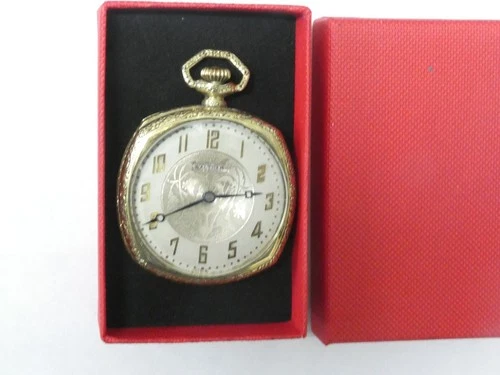 Beautiful Antique 18ct Rolled Gold Waltham Pocket Watch Dated 1895.