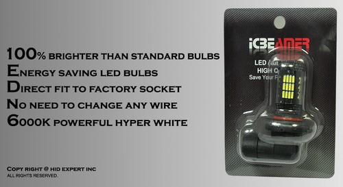 Samsung H10 9140 9145 LED 57 LED Super White Fog Light Replace Halogen Bulb D84 - Picture 3 of 7