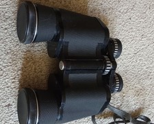 Prinzlux Vintage 10x50 Coated Optics Binoculars, Good Working Order, Case tatty