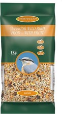 Johnston & Jeff 1kg Superior Wild Bird - No Mess Food Premium Wildlife Seed 13.43 per kilo