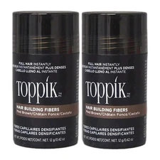 2-PACK Toppik MEDIUM BROWN Regular 12gr / 0.42oz