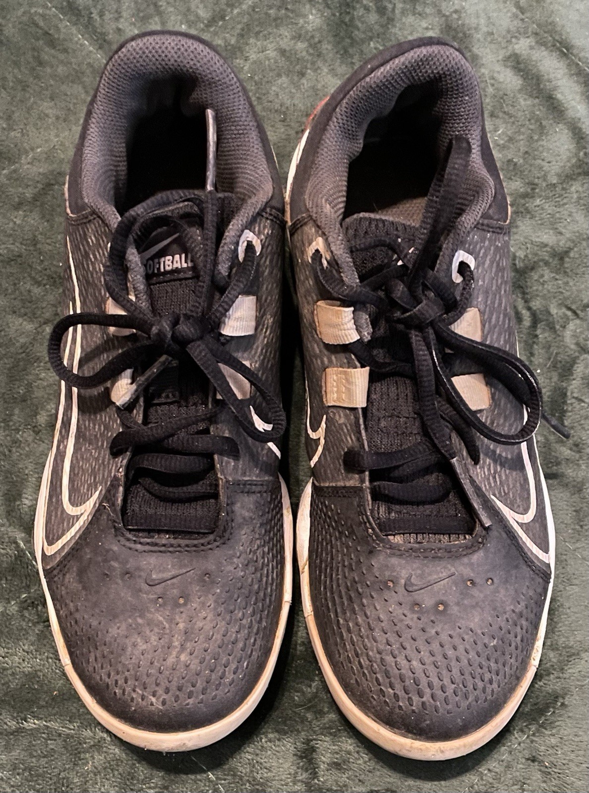 Nike Women's Hyperdiamond 4 Pro MCS Softball Cleats Size 6.5 Black