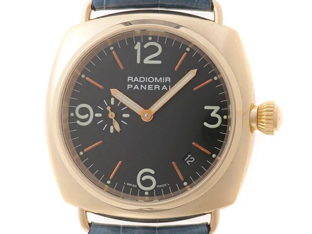 Panerai — Panerai Radiomir PAM00103 K18Pink Gold / Leather 40mm Black Dial 2003 #DW113