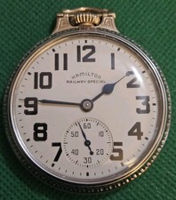 2 Tone 16s Hamilton 992B 21 Jewel Pocket Watch