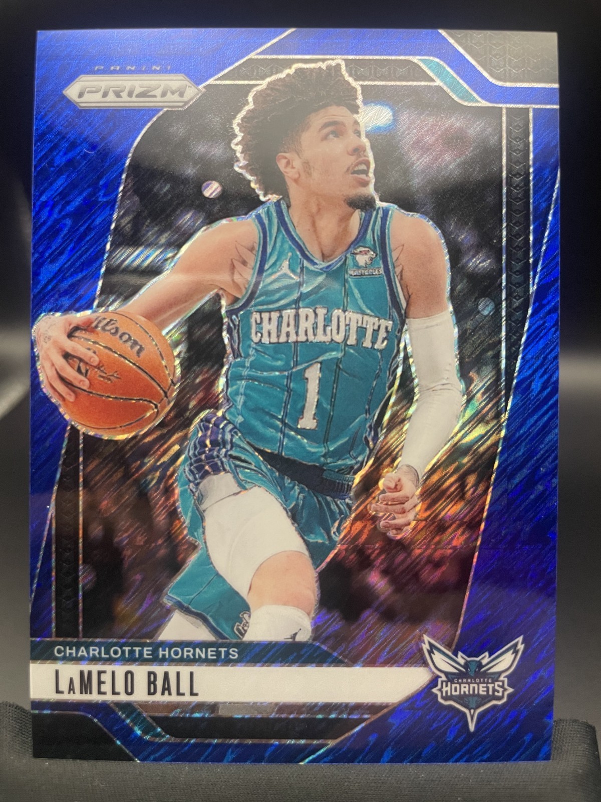 JERSEY NUMBER MATCH 2024-25 Panini Prizm Lamelo Ball FOTL Blue Shimmer 01/35 #30