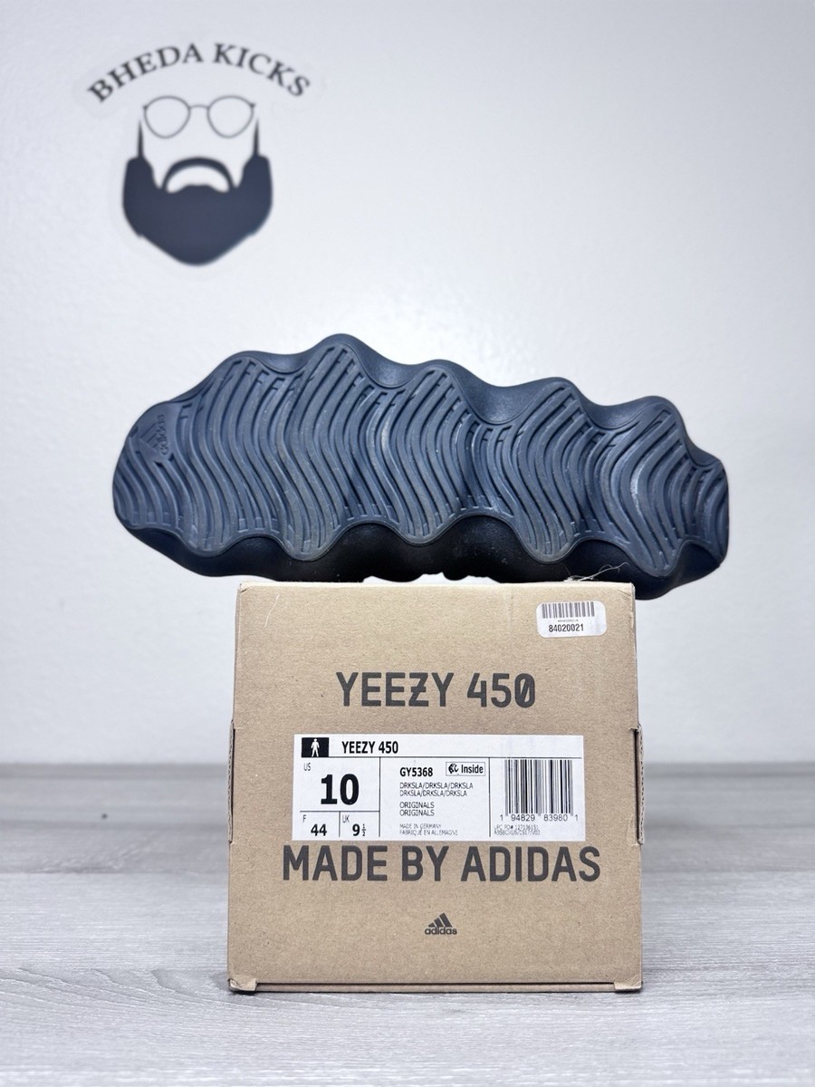 Size 10 - Adidas Yeezy 450 Dark Slate GY5368 Authentic Rare Og