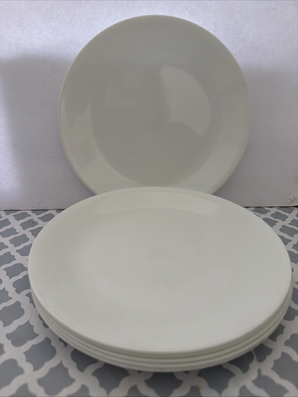 Corelle White Frost Dinner Plates “8.5 Set Of 6