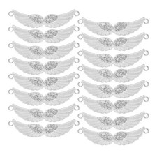 50 Pcs Angel Wings for Crafts Charm Cute Vintage Pendants Charms Bracelets