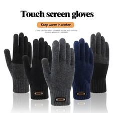 W&auml;rmehandschuhe Winter Thermo Winddichte Strickware Touchscreen Unisex