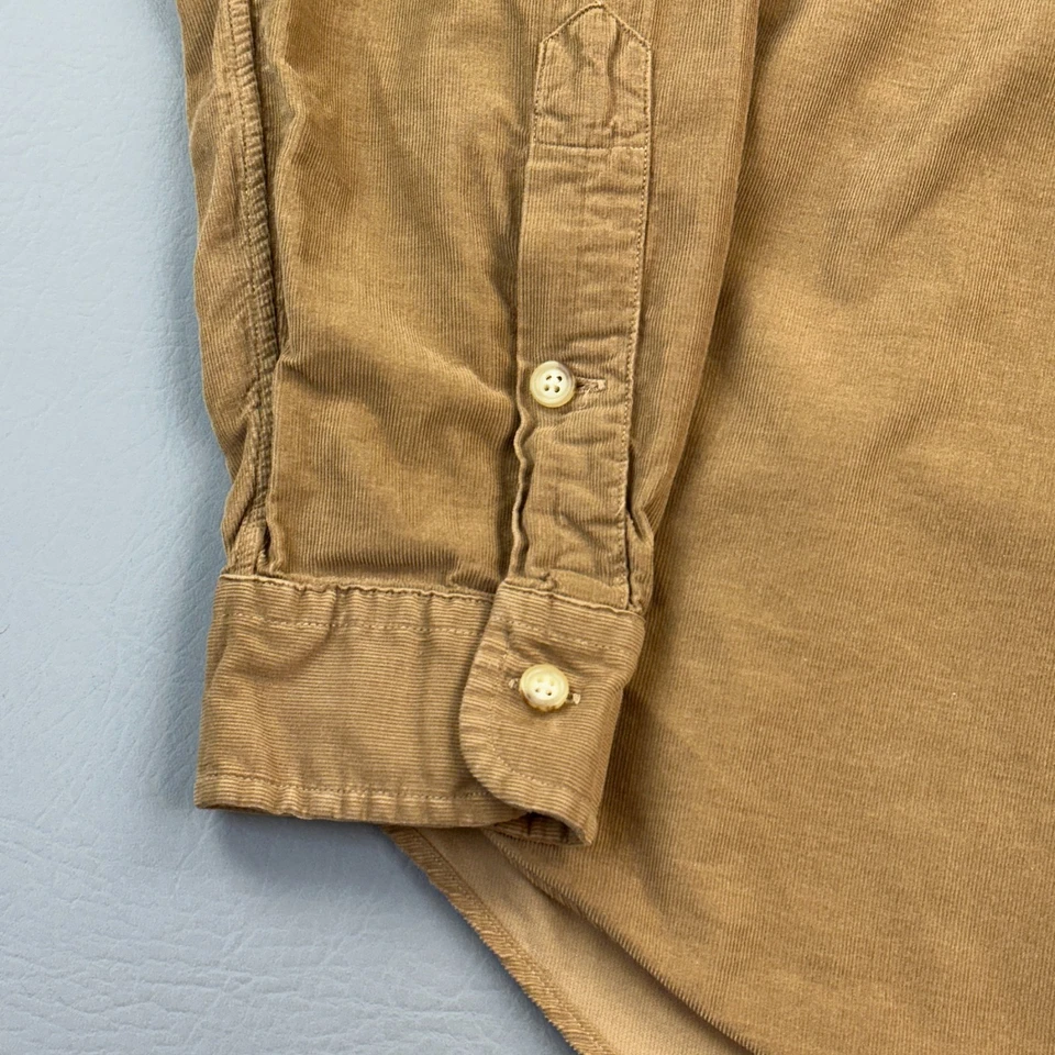 Camisa Ralph Lauren Para Hombres Pequeña Pana Bleeker 381 Cresta de Poni Ecuestre Preppy Foto 2 de 4