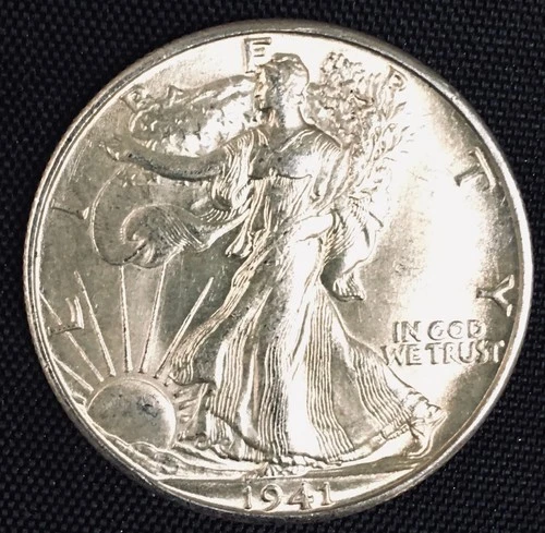 LOT # 1104   1941-D  WALKING LIBERTY HALF DOLLAR (BU)