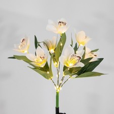 Solar Garden Lights Flower Stake Lamp Outdoor Yard Patio Landscape Waterproof US