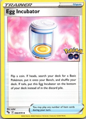 Egg Incubator 066/078 Uncommon Pokemon GO Pokemon Near Mint