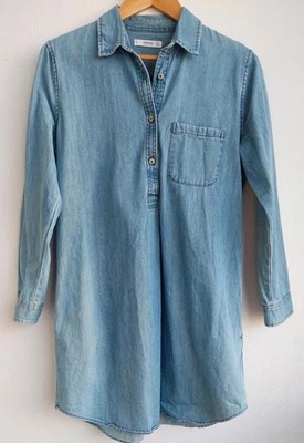 Robe chemisier jean délavé Mango - Taille L - Photo 1/4
