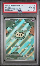 Solosis Illustration Rare Pokemon Blk En-Black Bolt 118/086 PSA 10