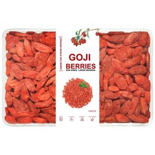 Organic Goji Berries Extra Large Dried Superfood, High in Antioxidants Fiber