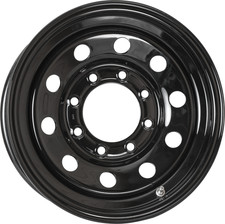 16x6 Trailer Wheel 8 Lug On 6.5 Bolt Pattern Black Modular Trailer Rim Hd