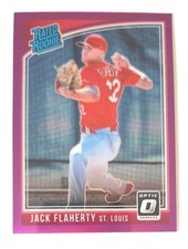 2018 Panini Optic Pink Holo #55 Jack Flaherty RC (TIGERS) !