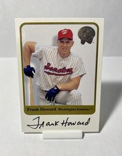 Frank Howard On Card Auto 2001 Fleer Greats Of The Game SP Washington Senators