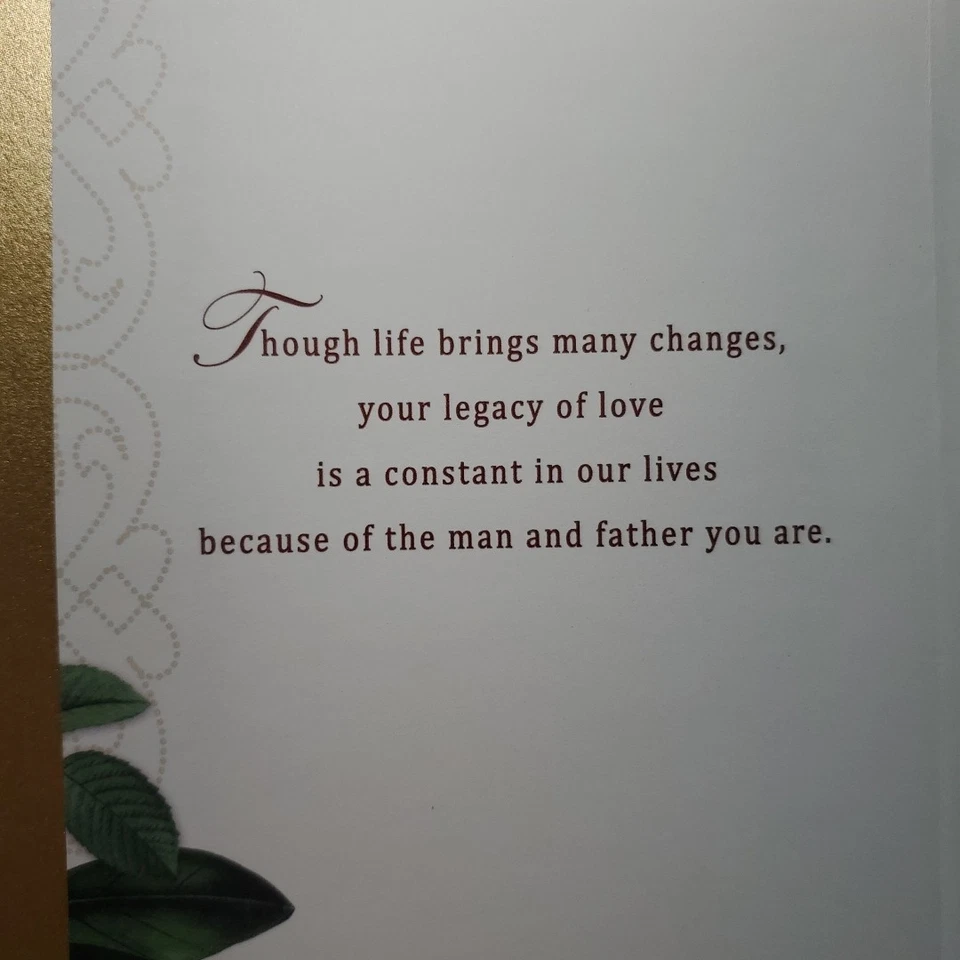 DÍA DEL PADRE para cualquier PAPÁ Tarjeta de Felicitación Integridad Familiar Valiente Sabio Apreciar  Foto 4 de 4